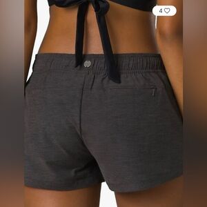 💫prAna Women's Mariya Cover Up Shorts, XS, EUC. Charcoal Gray/Black